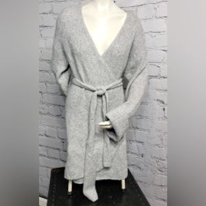 Aerie Wrap Around Long Oversized V neck Cardigan Tunic dress